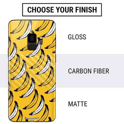 Bouffants and Broken Hearts Bananas Galaxy S9 Skin